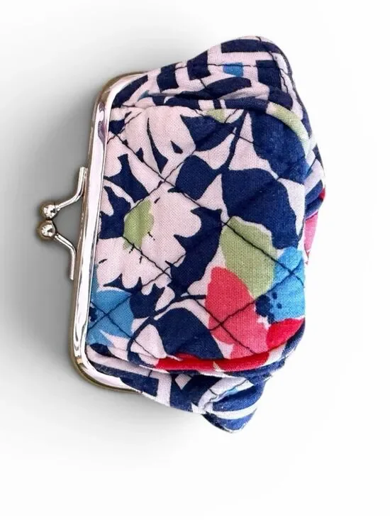 Vera Bradley Summer Cottage  Kiss-Lock Coin Purse
