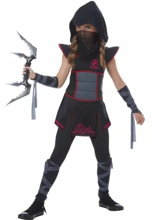 Spirit Fearless Ninja Child Size 6-8  Halloween Costume