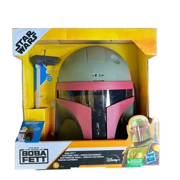 NEW Disney Star Wars Boba Fett Electronic Sound Effects Mask Helmet - Costume