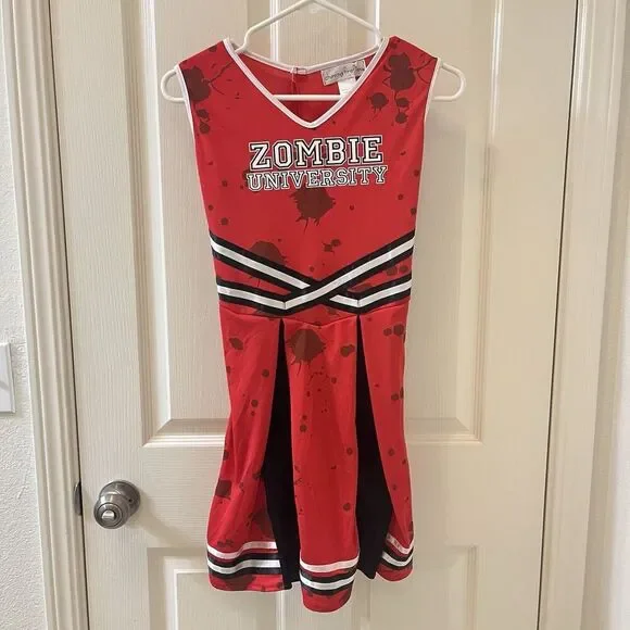 Chasing Fireflies Zombie University Cheerleader Cheer Costume Halloween Size 14