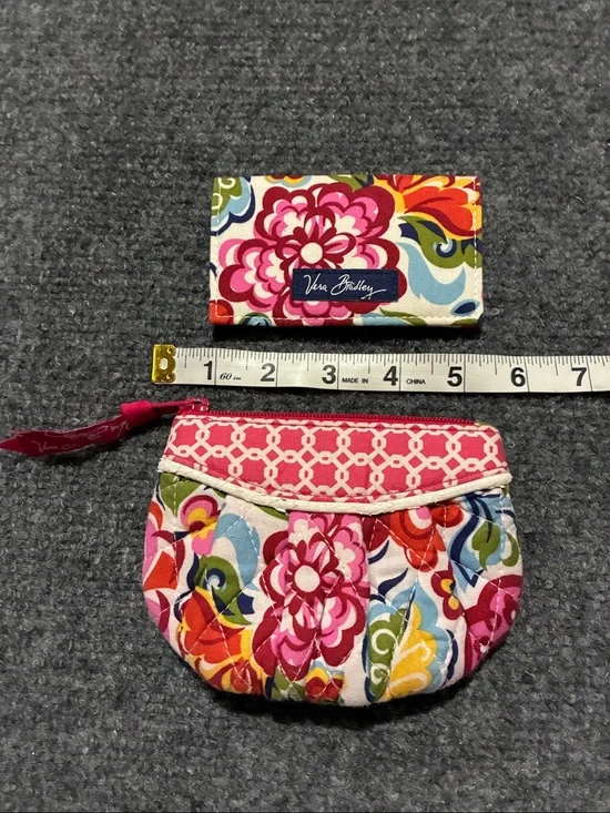 👜 Vera Bradley HOPE GARDEN Coin Purse & Card Wallet