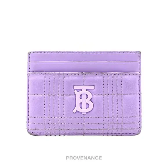 🔴 Burberry Card Holder Wallet - Lavender TB Monogram Check