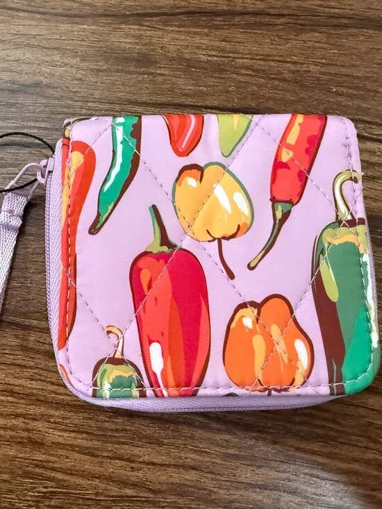 Vera Bradley Essential Small Zip-Around Wallet Spice It Up NWT
