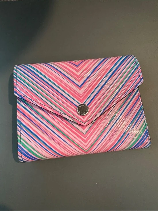 Louis Vuitton Tropical Epi Leather Striped Compact Wallet