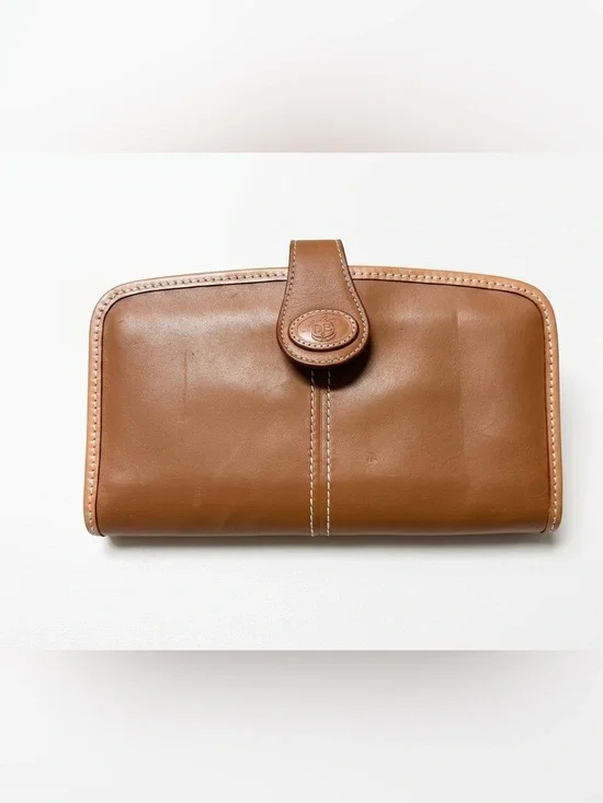 Authentic vintage Dooney & Bourke bifold continental checkbook wallet.