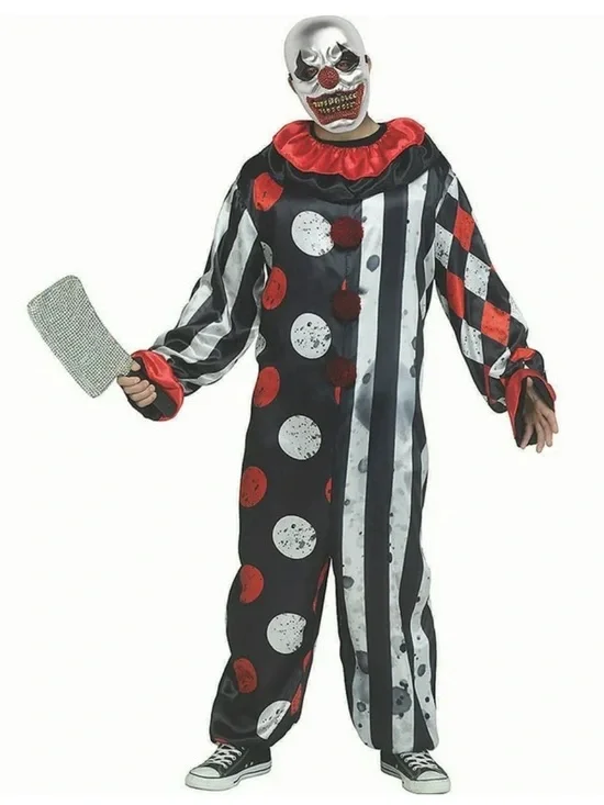 Big Top Bling Clown Kids Costume , Boy Size XL 14-16