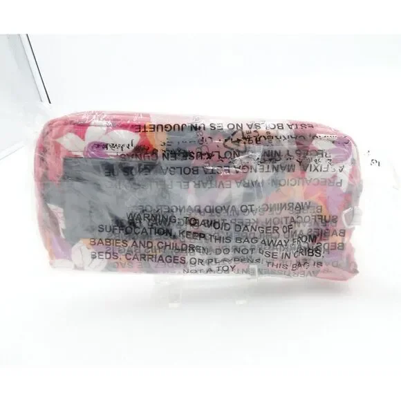 Vera Bradley‎ bifold wallet with RFID protection Large pink w/ multicolor design