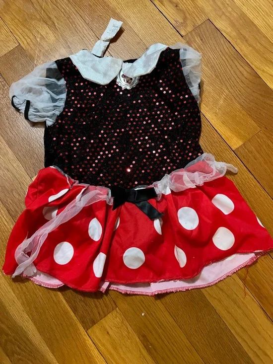 Red & Black Polka Dot Kids costume - Disney