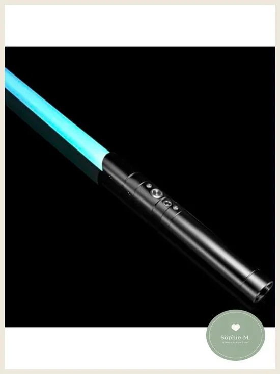 RGB Lightsaber Metal Hilt USB Rechargeable with Sounds Effect for Cosplay