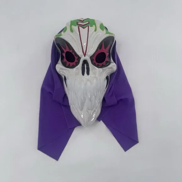 Grave Digger Monster Jam Halloween Mask Costume Skull Reaper Mask 2022 Purple