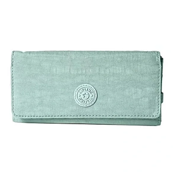 KIPLING Teddi Snap Wallet Sage Green New Without Tags
