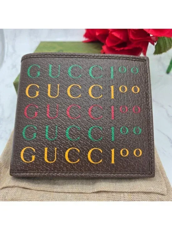 Gucci Bifold Wallet Anniversary Brown