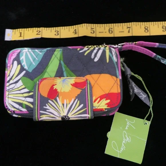 Vera Bradley Smartphone Wallet RARE Wristlet Jazzy Blooms Floral Quilted NEW
