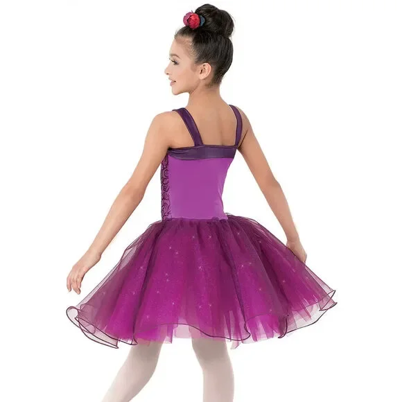 Pre-Owned Dance Costume Large Child Pink Weissman 9410 Ballet pointe YAGP Tutu