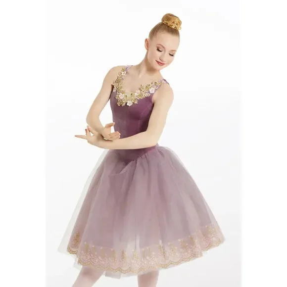 Pre-Owned Dance Costume XL Child Pink Weissman 11674 Ballet pointe YAGP Tutu Ve