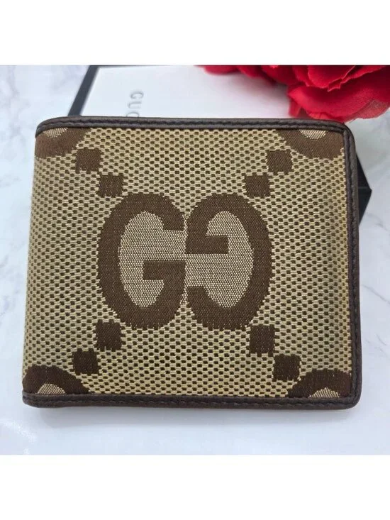 Gucci Canvas Fold Wallet Jumbo GG