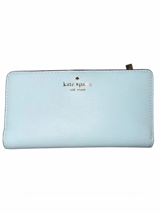 kate spade Light Blue Pebbled Leather Wallet