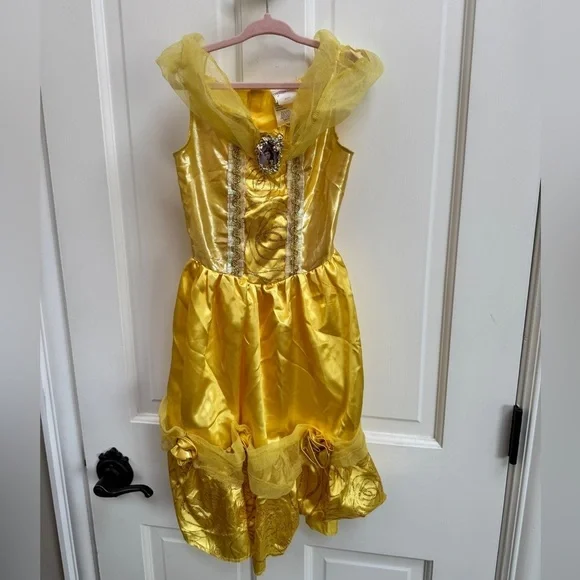 Disney Girls 4 - 6 Belle Beauty & the Beast Golden Princess Dress Up Costume