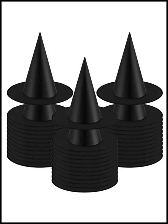 36 Pack Witch Hats Halloween Costume Accessories, Oxford Fabric Party Favors
