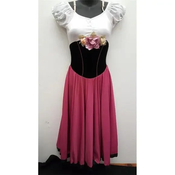 Pre-Owned Dance Costume Medium Child Pink Curtain Call C289 Ballet Pointe Lyric