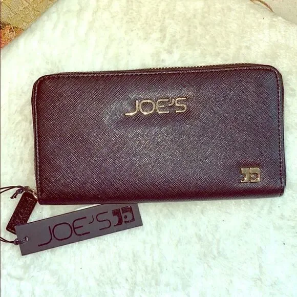 Joe’s vegan leather clutch wallet