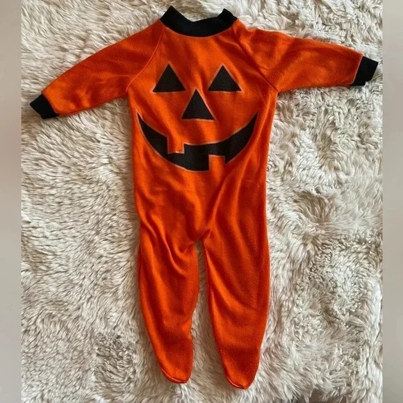 Vintage Lullaby Land Pumpkin Costume Sleeper, Newborn NB