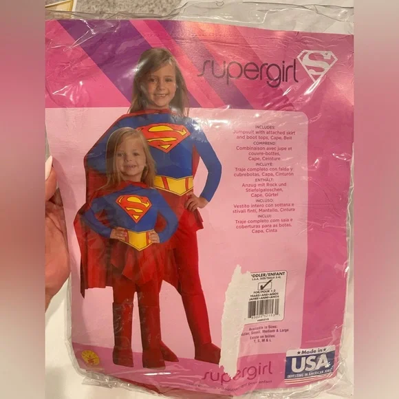Toddler Super Girl Costume 1-2‎ years old