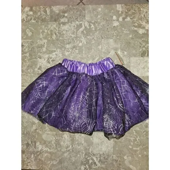 Purple spiderweb tutu kids  ages 3-8