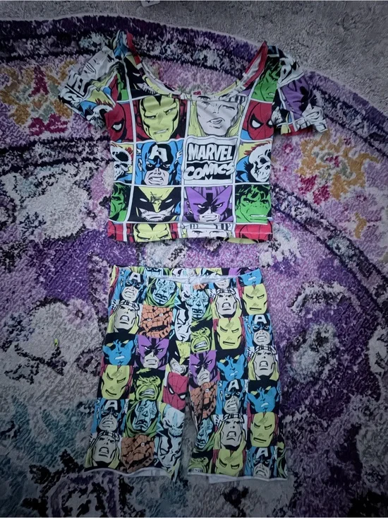 Women’s Multicolor Superhero Costume Set