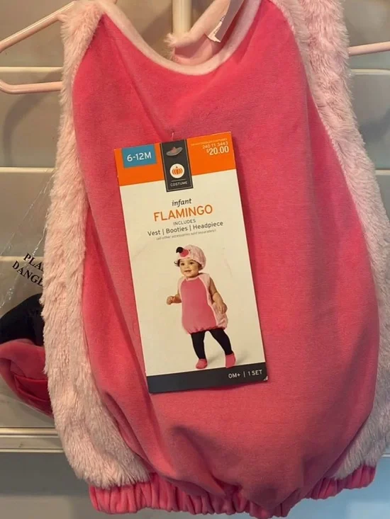Infant Flamingo Costume Pajamas - Pink