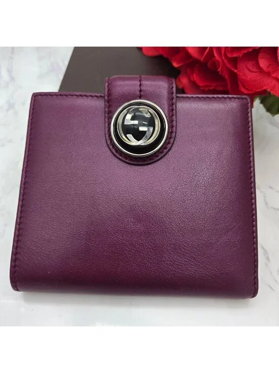 Gucci Fold Wallet Purple Interlocking G