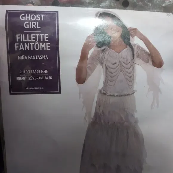 hooded ghost girl costume