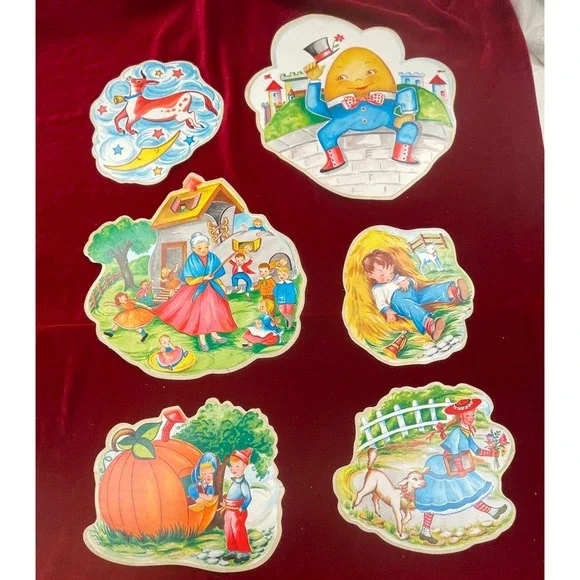1956 Nursery Rhymes Con-Tact Cut-Out‎ ~ VERY RARE