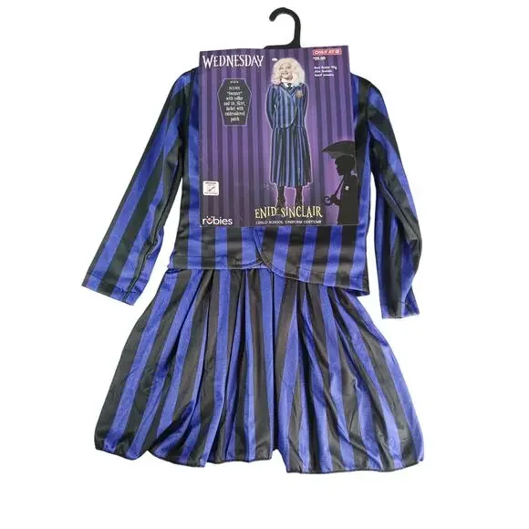 Enid Sinclair Costume Medium (7-8) Rubies Child School Uniform Halloween NWT