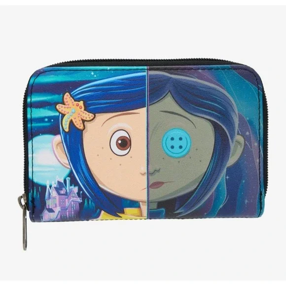 Loungefly Coraline Split Face WALLET NWT!‎ Grunge Whimsigoth