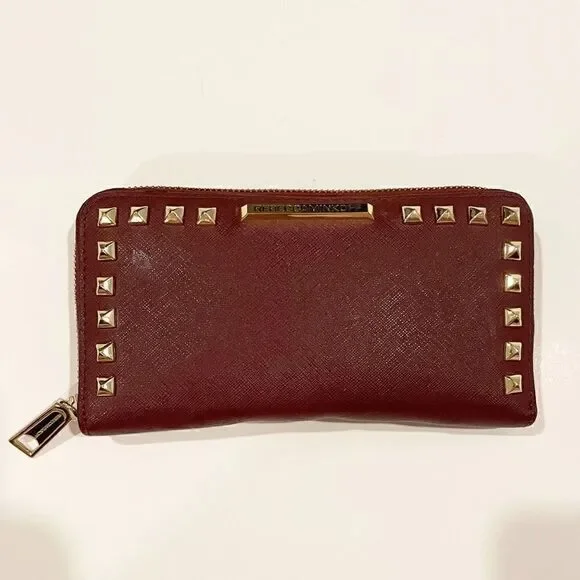 Rebecca Minkoff Continental Wallet Gold Rockstud Zip Around
