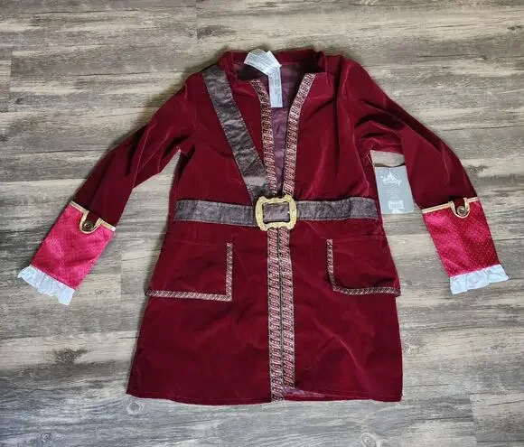 NEW! Disney Captain Hook Jacket Halloween Costume Cosplay Size 9/10 Peter Pan