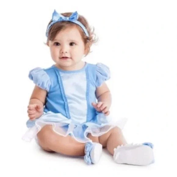 Disney Baby Cinderella‎ Baby Girl Costume Blue Halloween Size 12-18 Months