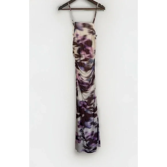 BHLDN Anthropologie Maxi‎ Slip Dress M NWT Long Abstract Print Party Formal