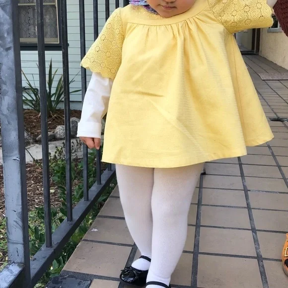 YELLOW top/dress. Size 2T