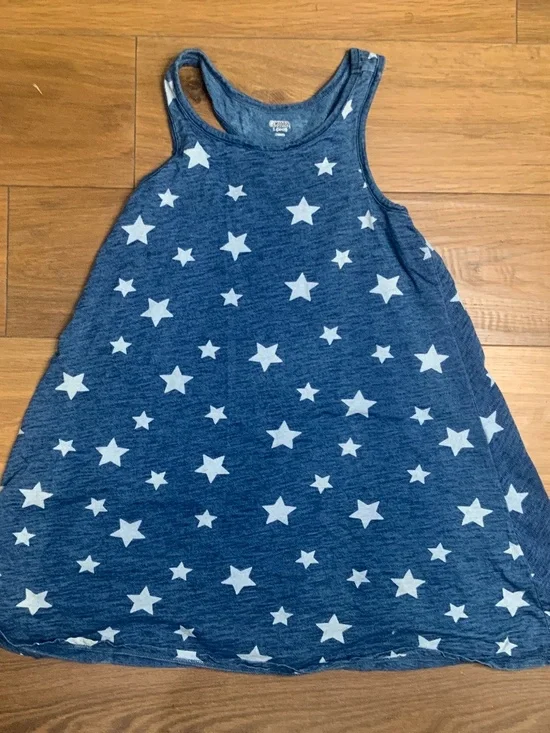 Gymboree Blue Dress with Stars Size Large