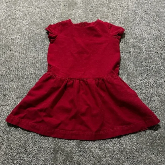 Primary 100% cotton red sleeveless kids dress size 4 - 5 4t‎ 5t great condition