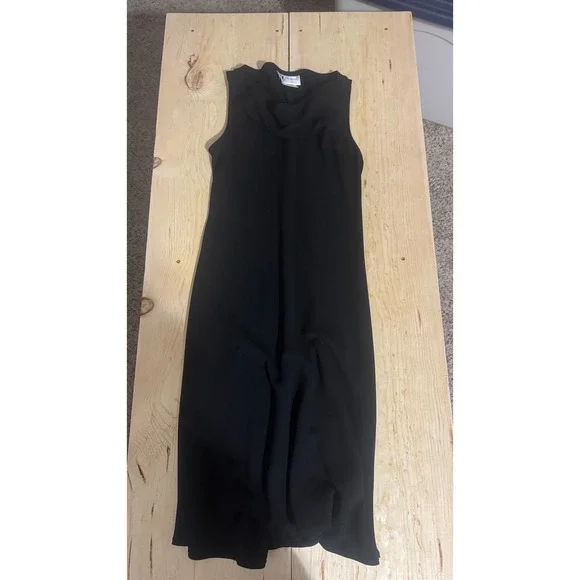 S.L. Fashions Vintage Black‎ Sleeveless A-Line Formal Dress Size 6 USA Made