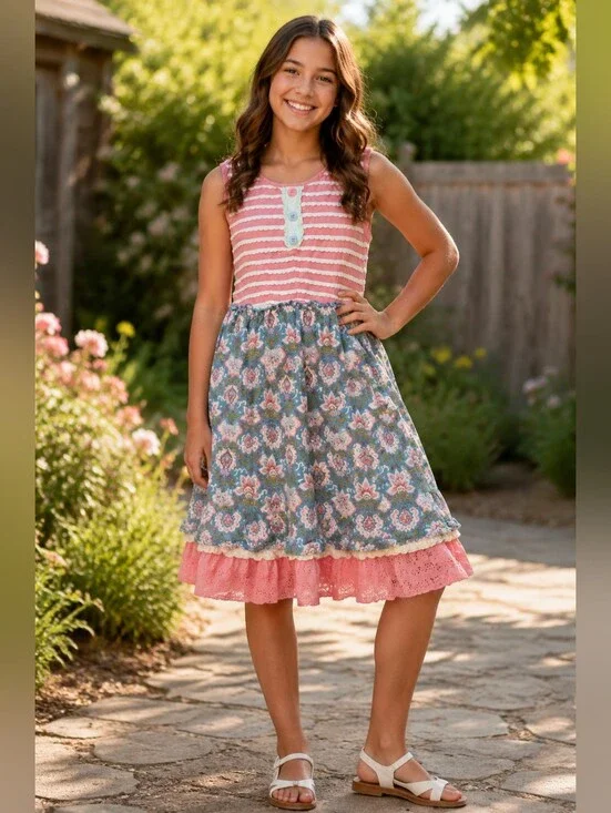 Matilda Jane Covington Enchanted Garden Floral Dress