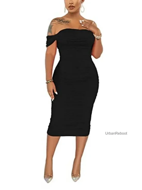 Sequin Midi Dress (Color May Vary)