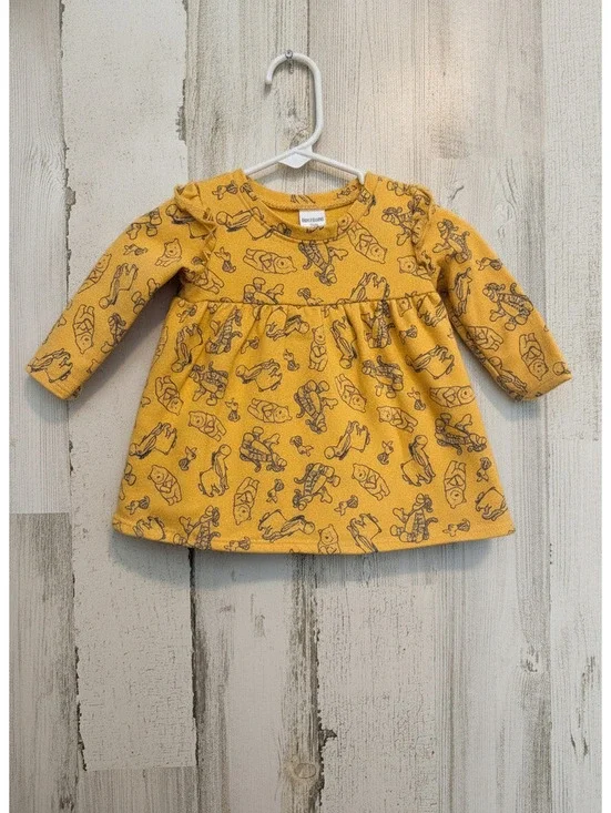 Disney Baby Girl 0-3 Months Winnie the Pooh Yellow Dress