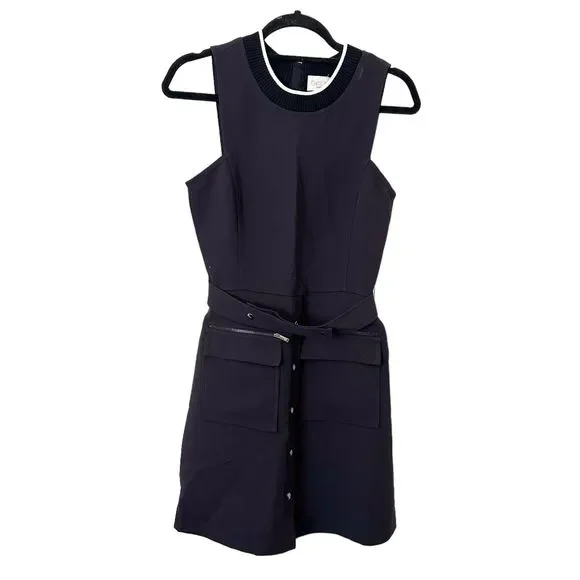 GREY JASON WU Belted A-Line Dress NWOT Sz 4‎