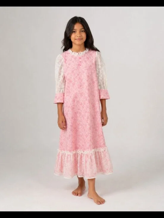 VINTAGE Handmade 70s Layered Dress Child's 10