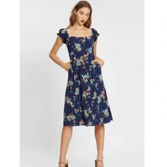 NWOT Revolve  Capulet Blue Floral Dress