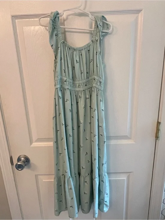 Cat & Jack Seafoam Green Sundress with Ruffle Straps